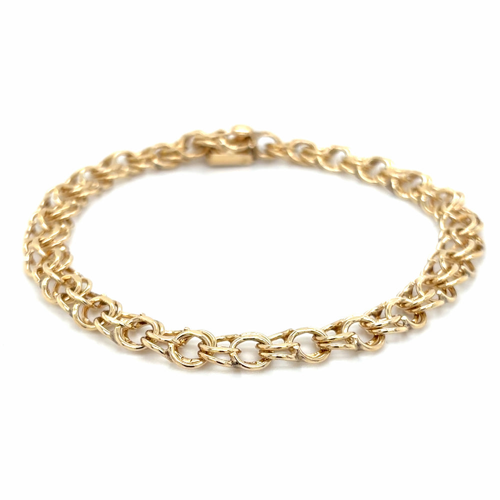 Estate 7.5" Gold Charm Bracelet