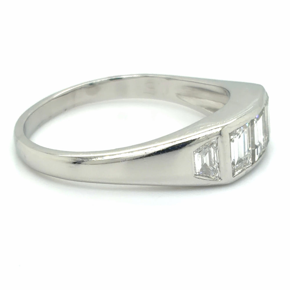 Estate Gent's Platinum Diamond Ring