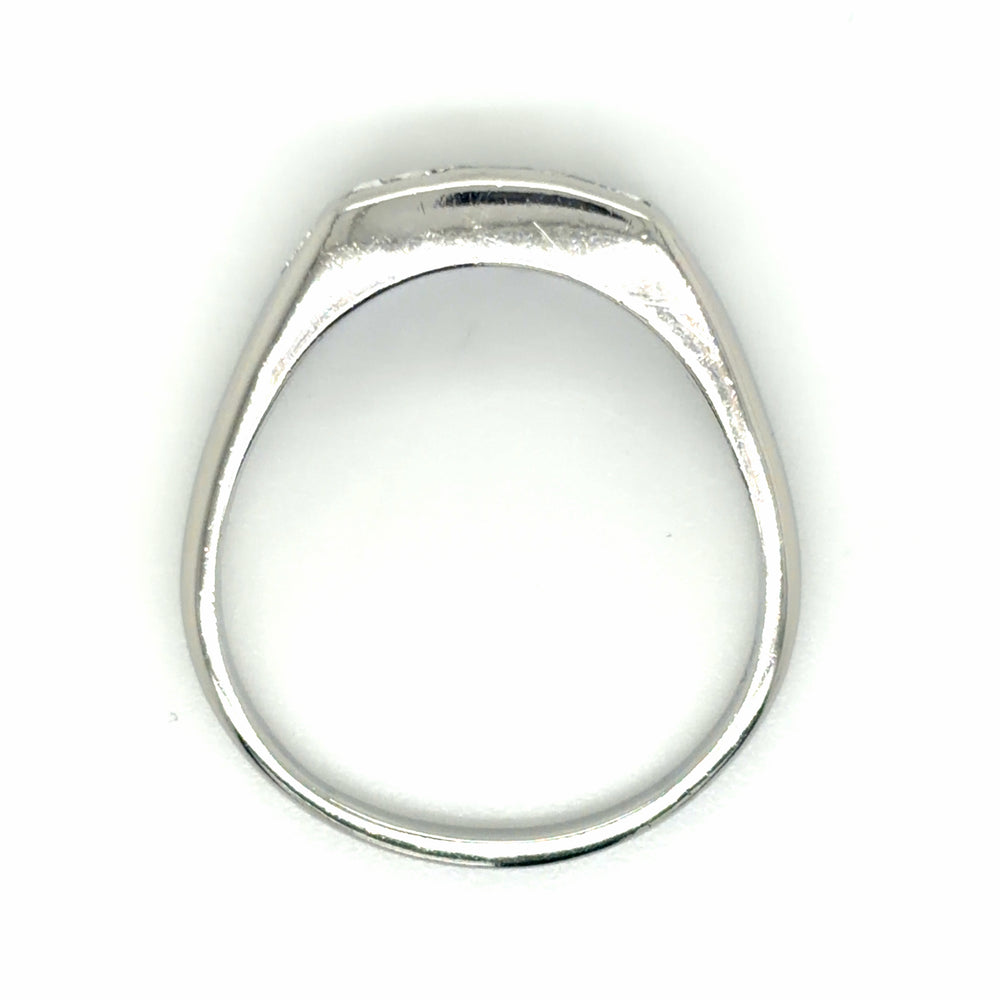 Estate Gent's Platinum Diamond Ring