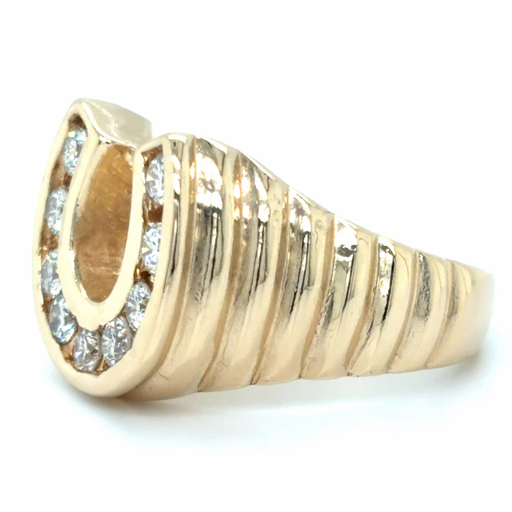 Estate Diamond Horseshoe Ring