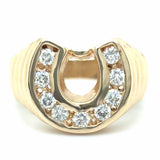 Estate Diamond Horseshoe Ring