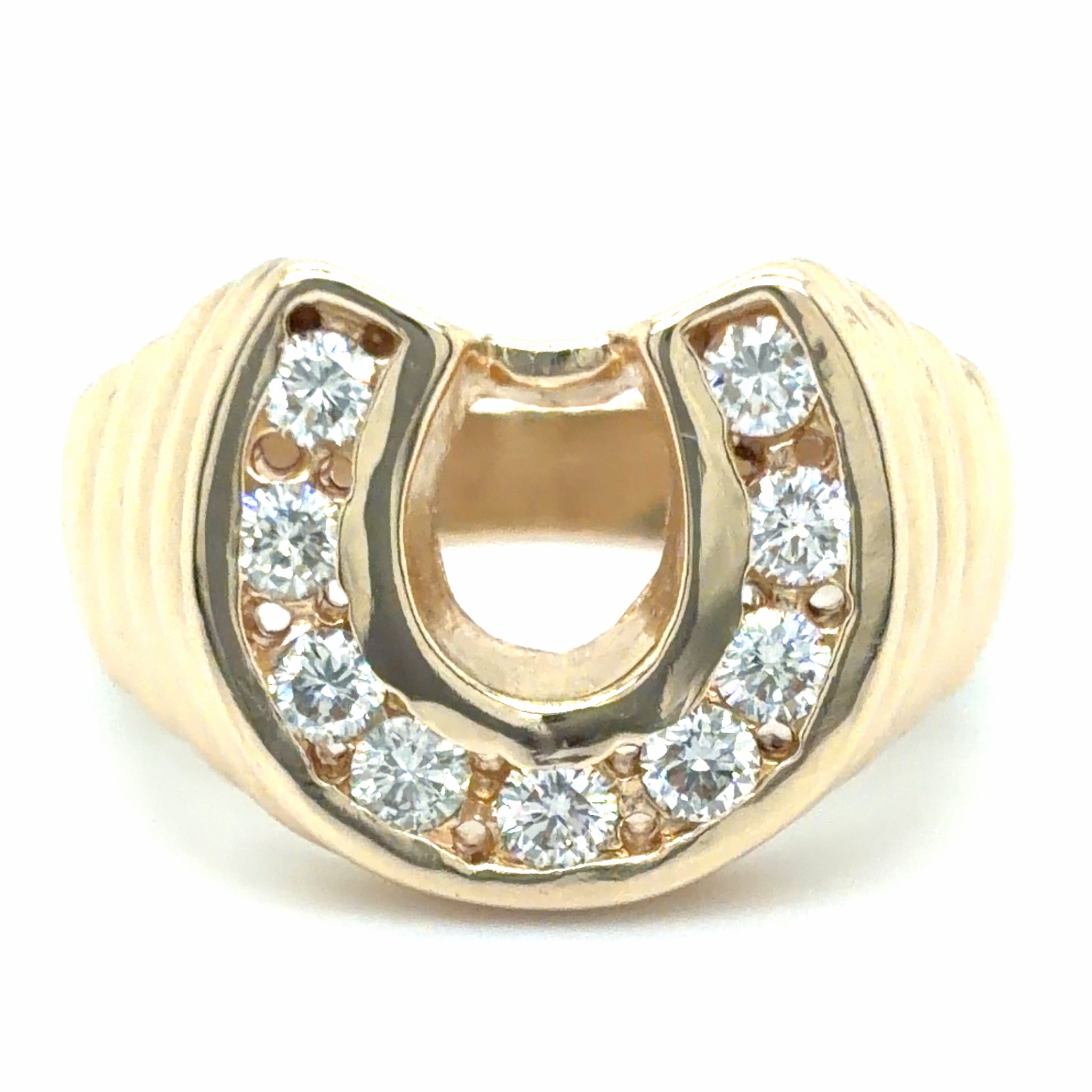 Estate Diamond Horseshoe Ring