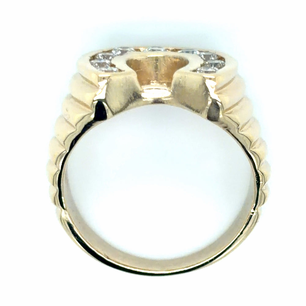Estate Diamond Horseshoe Ring