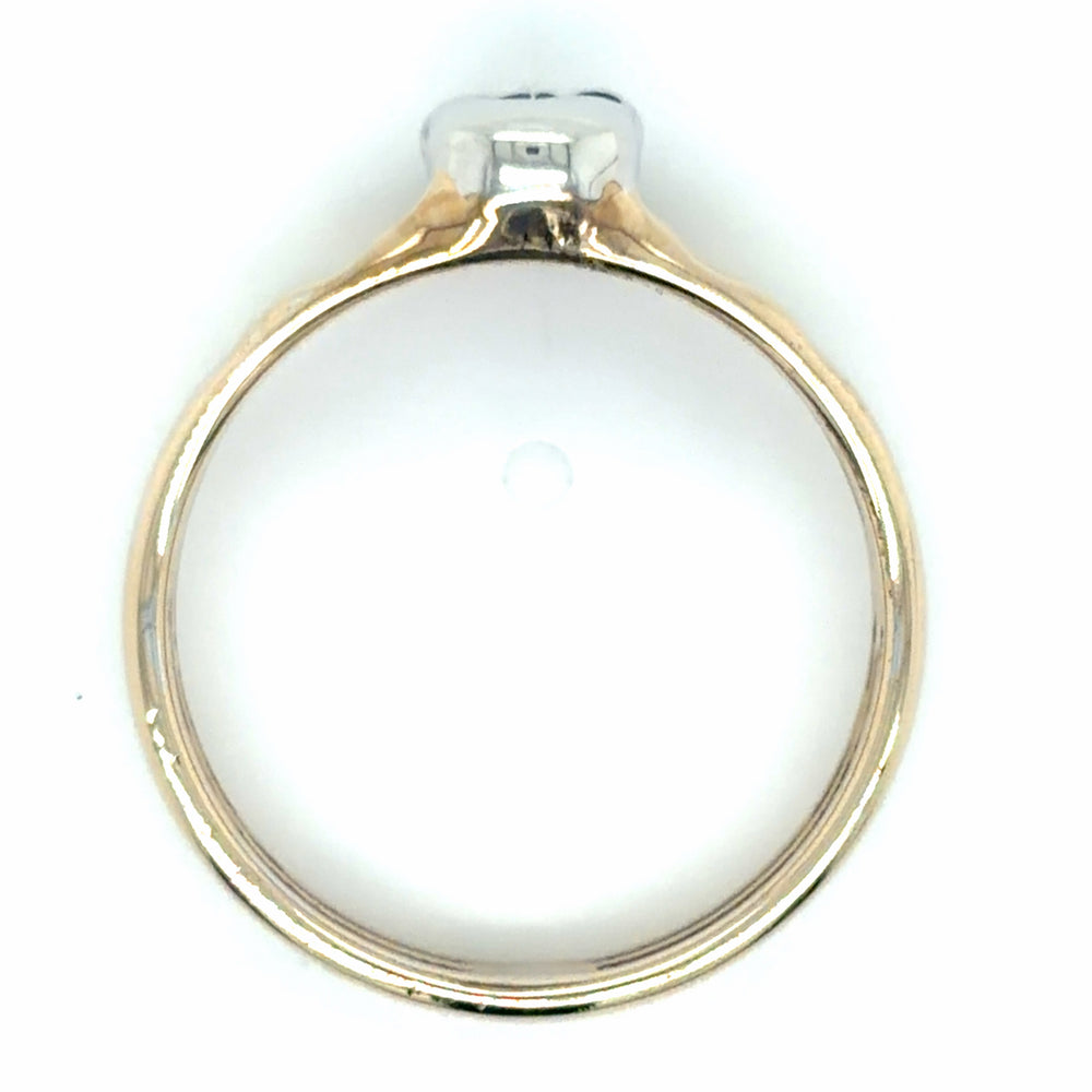 Estate Two-Tone Skull Ring