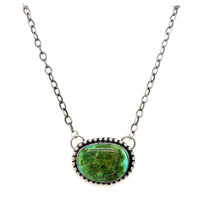 Estate Sonoran Gold Turquoise Pendant Necklace