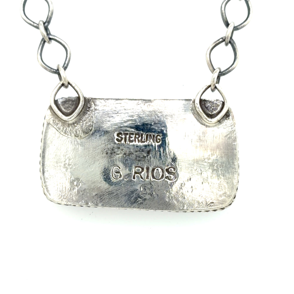Estate Lapis Pendant by G. Rios