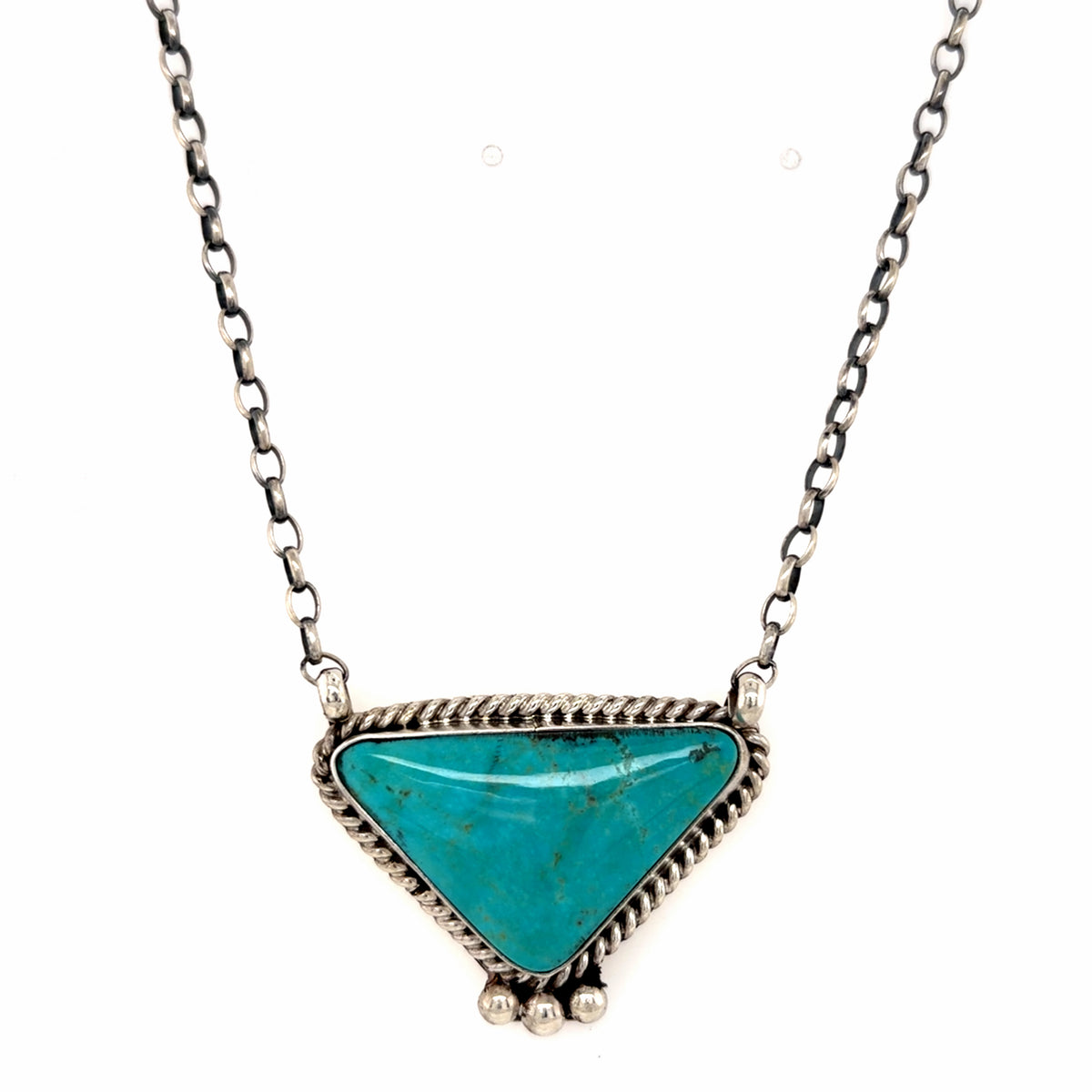 Estate Kingman Turquoise Pendant by Trish Largo