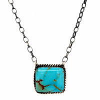 Estate Royston Turquoise Pendant by Donovan Skeets