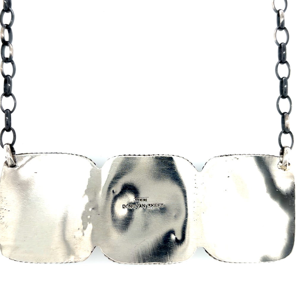Estate Royston Turquoise 3-Stone Pendant by Donovan Skeets