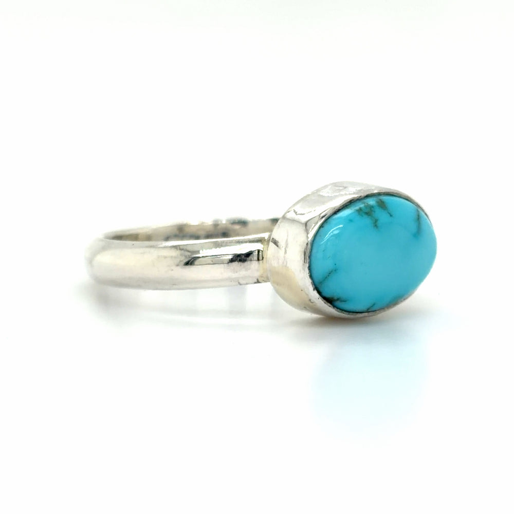 Estate Leroy James, Navajo, Turquoise Ring