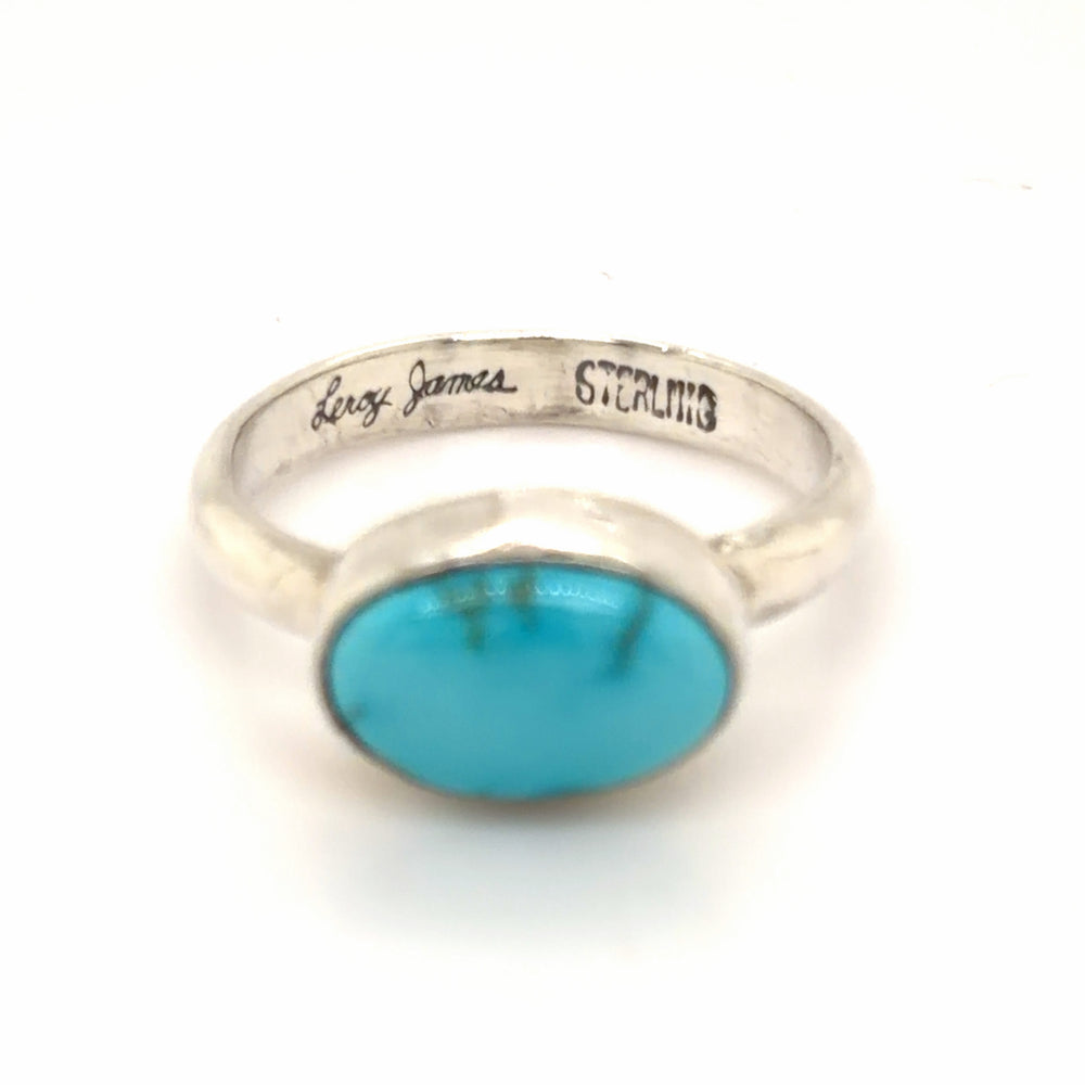 Estate Leroy James, Navajo, Turquoise Ring