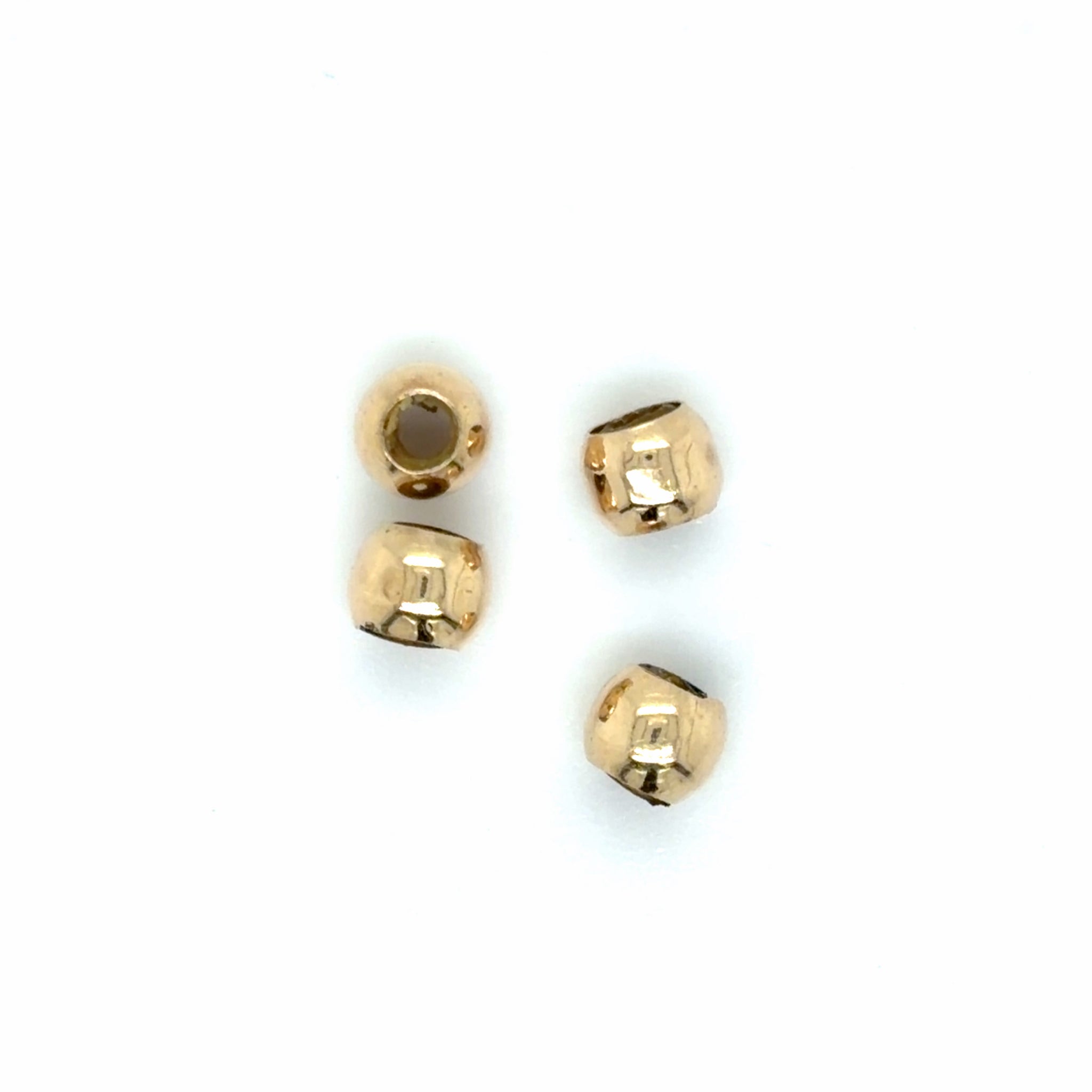 Estate Set of (4) 4mm Slide Bracelet Spacer Beads