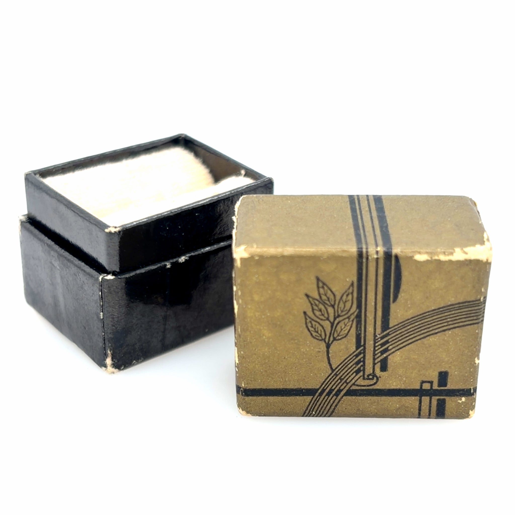 Estate Vintage Chas. H. Adams Paper Ring Box