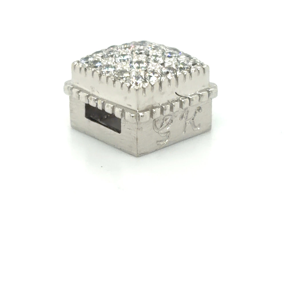 Estate Caerleon Diamond Pave' Bezel