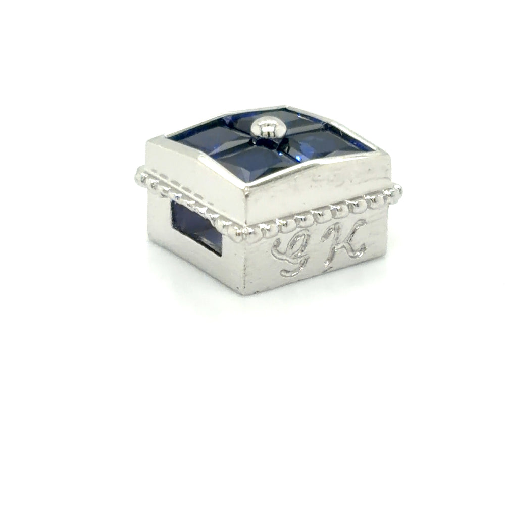 Estate Caerleon Created Sapphire Bezel