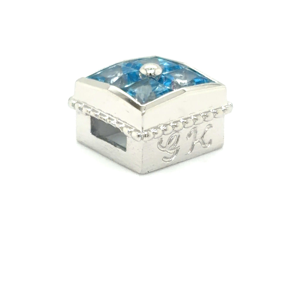 Estate Caerleon Blue Topaz Bezel