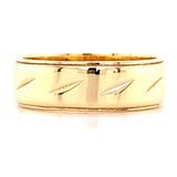 Estate Diamond Cut Wedding Band