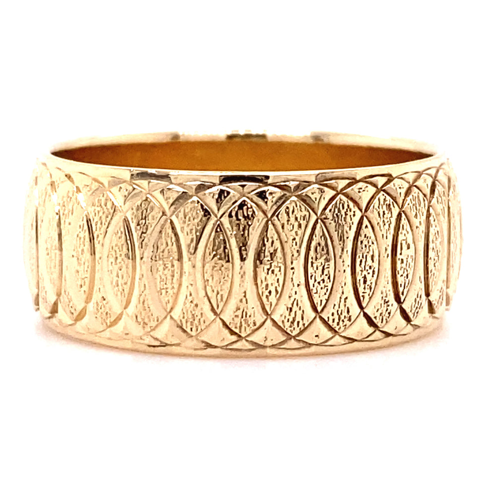 Estate size 6.75 Layered Circle Wedding Band