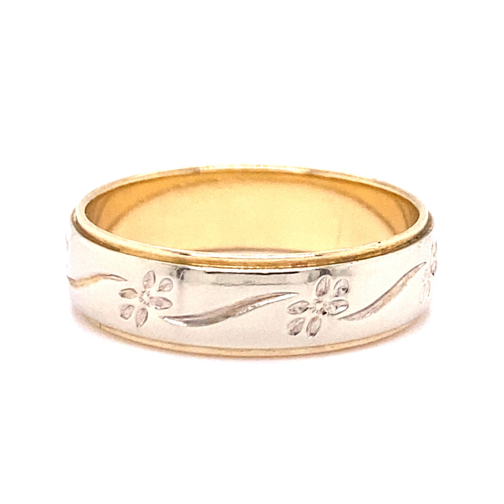 Estate size 10 Forget Me Not Wedding Band