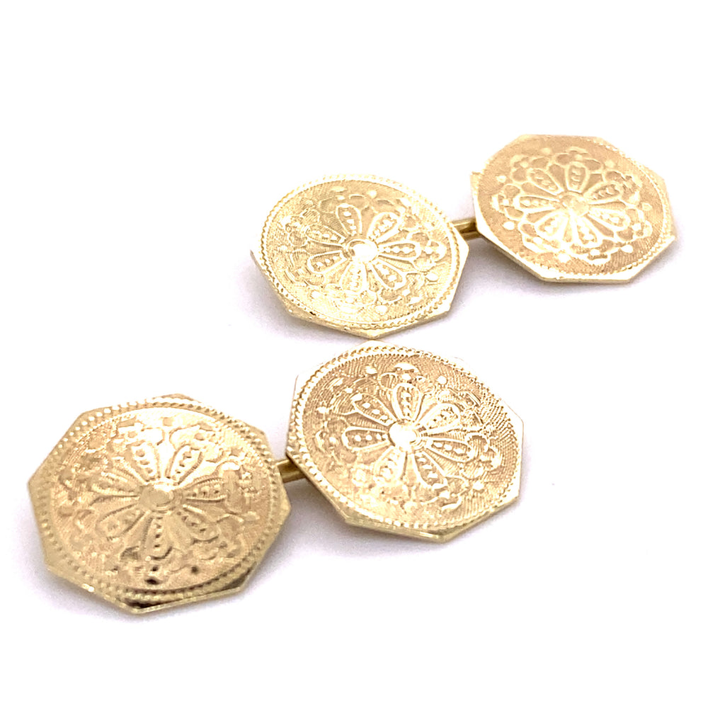 Estate Octagonal Cuff Links