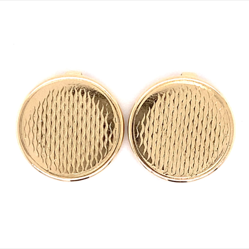 Estate 14K Gold Button Covers