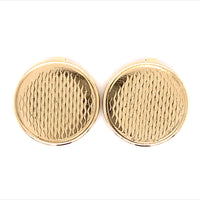 Estate 14K Gold Button Covers