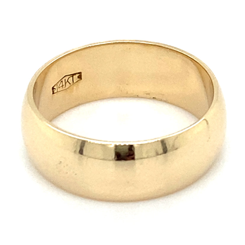 Estate size 7 Polished Wedding Band