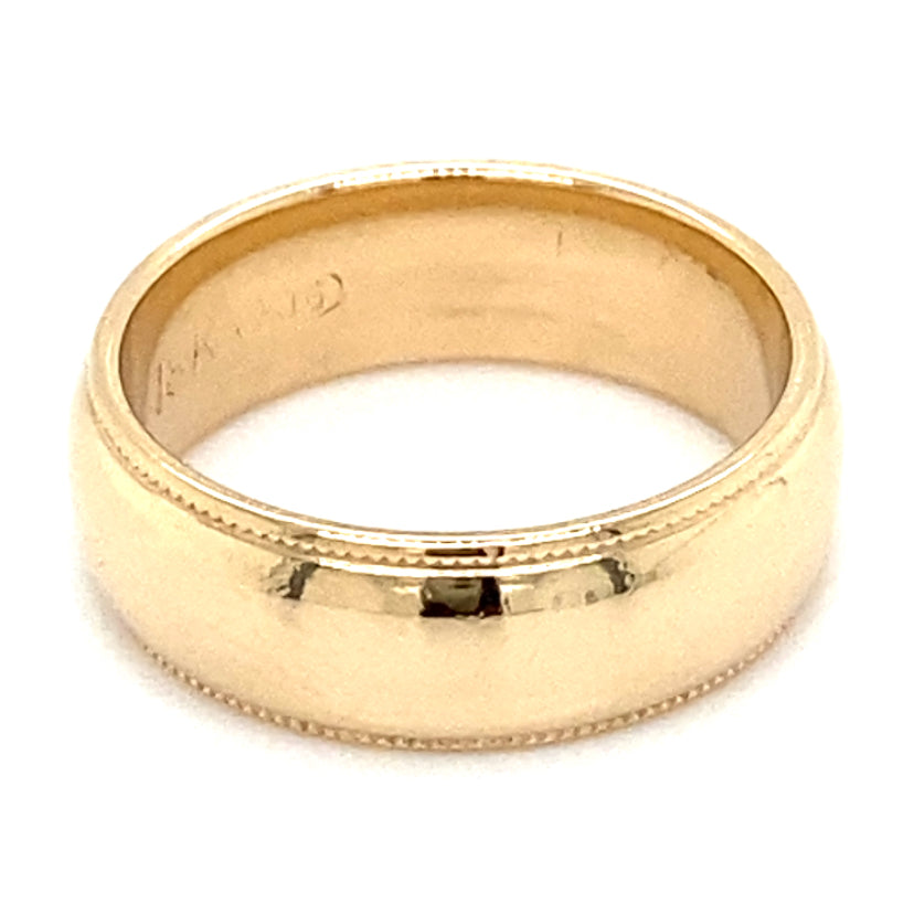 Estate size 4 Wedding Band in 18K Gold