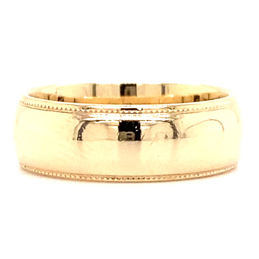 Estate size 4 Wedding Band in 18K Gold
