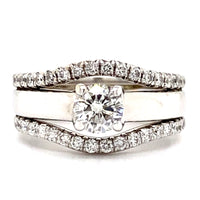 Estate 1.04cttw Wedding Set