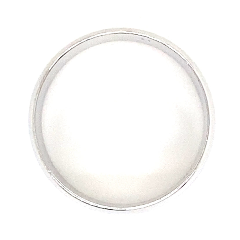 Estate size 9 Wide White Gold Band