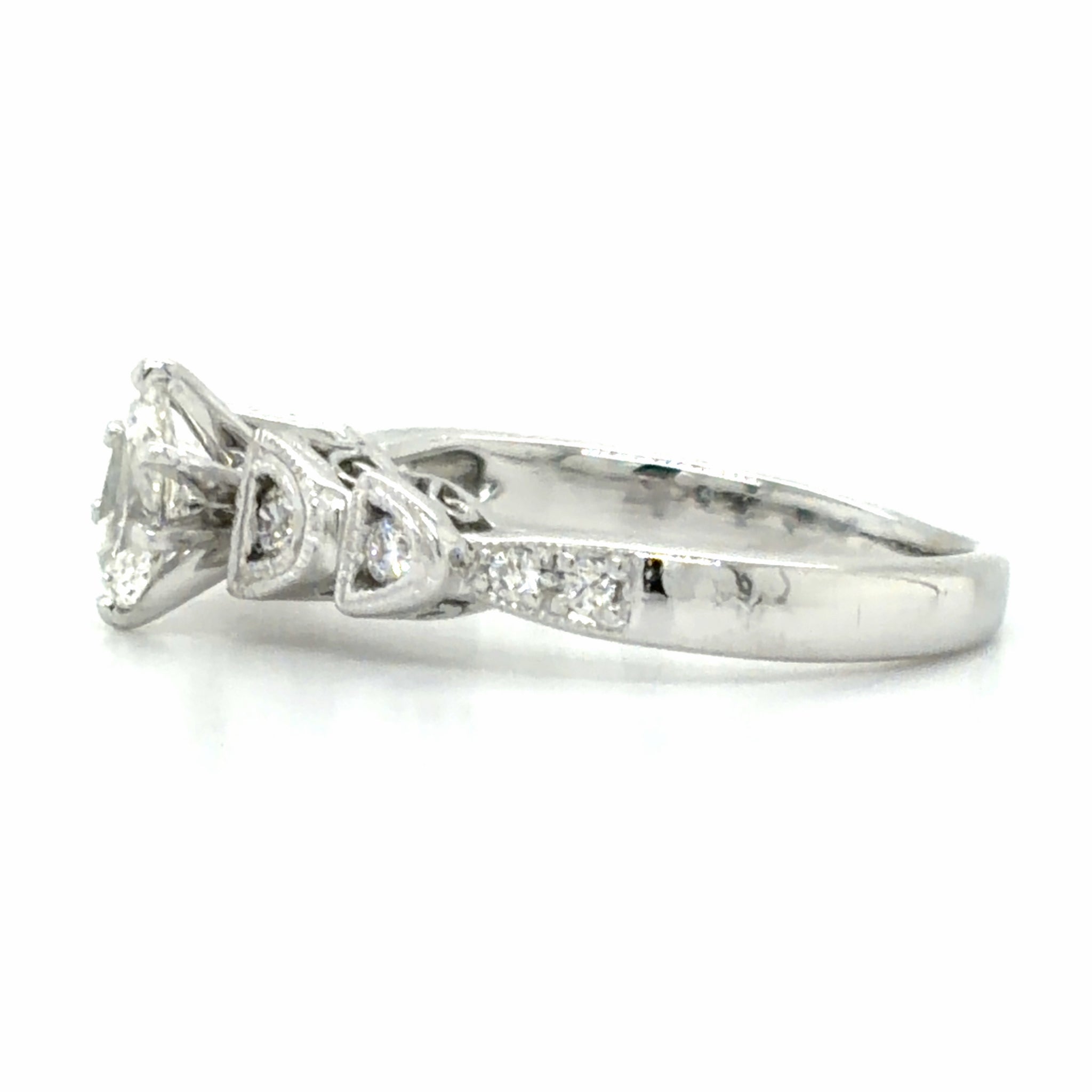 Estate Pear Diamond Engagement Ring