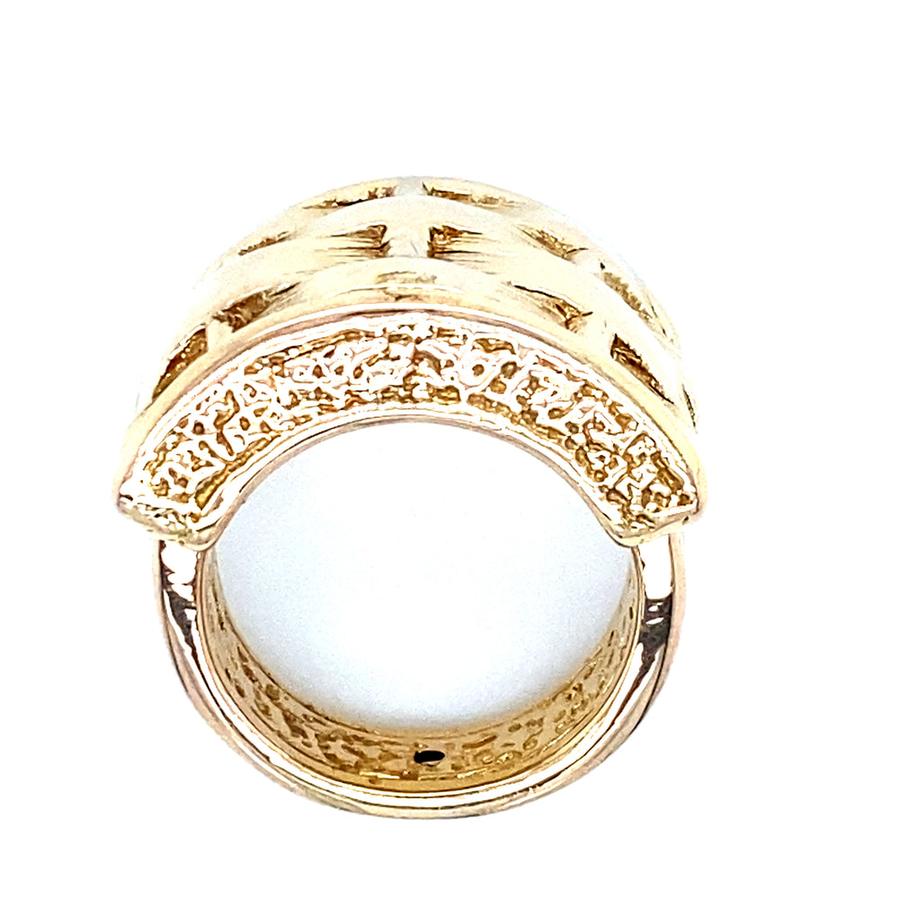 Estate Basket Weave Statement Ring