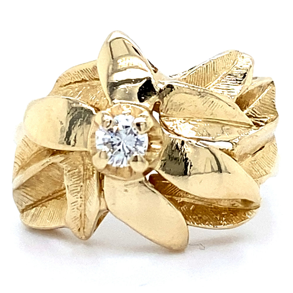 Estate Diamond Flower Ring