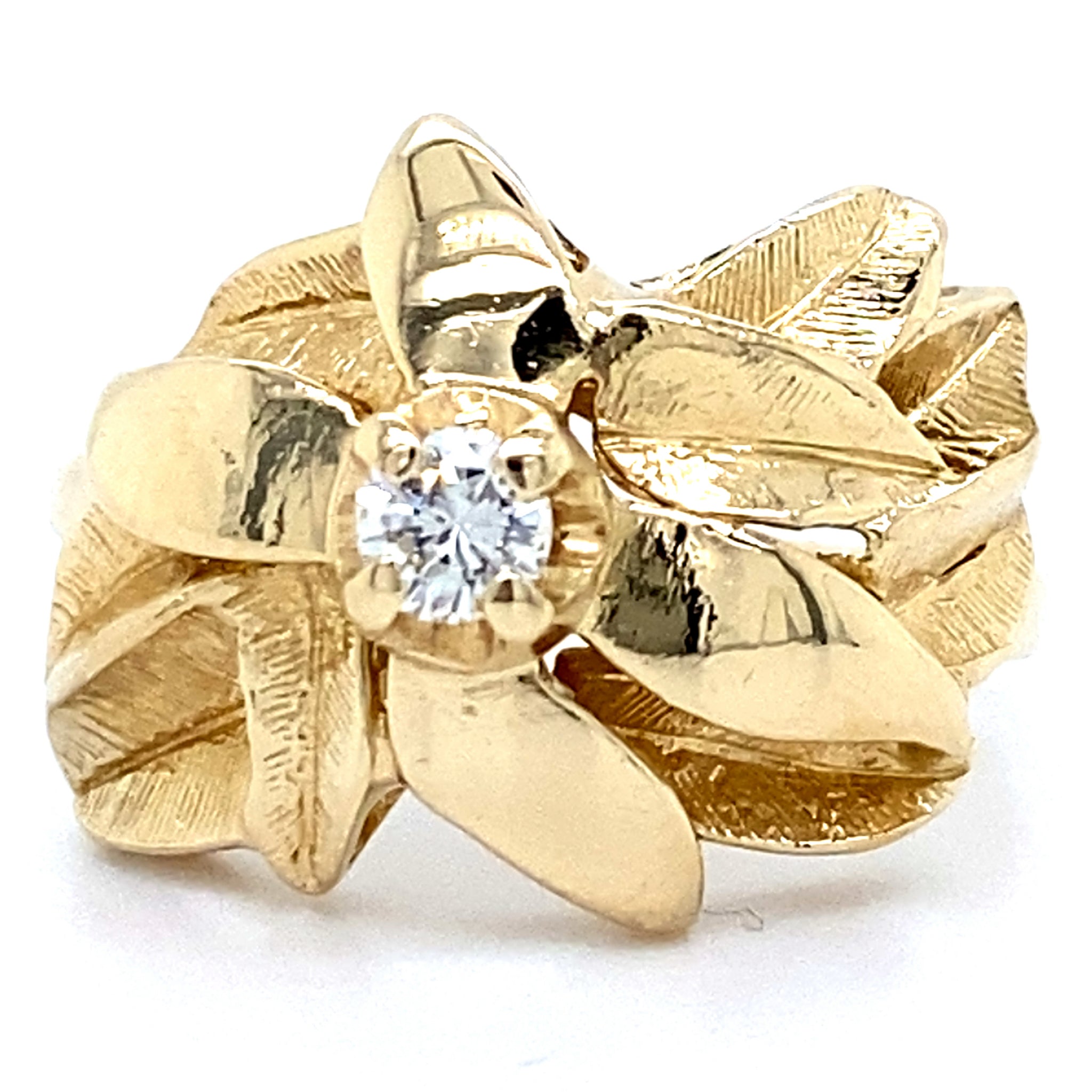 Estate Diamond Flower Ring