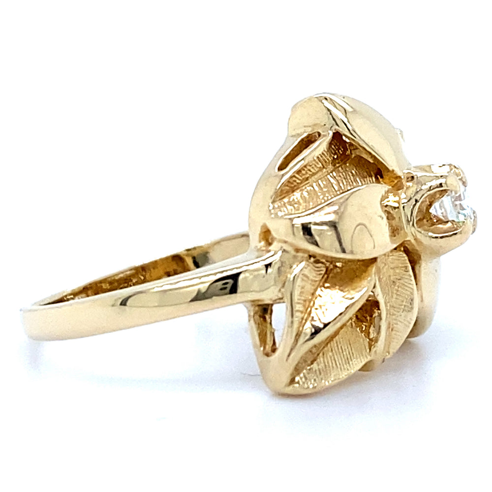 Estate Diamond Flower Ring