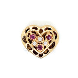 Estate Ruby Fancy Heart Slide