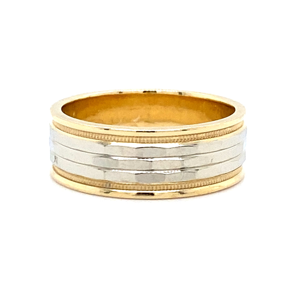 Estate size 7 Two-Tone Textured Band