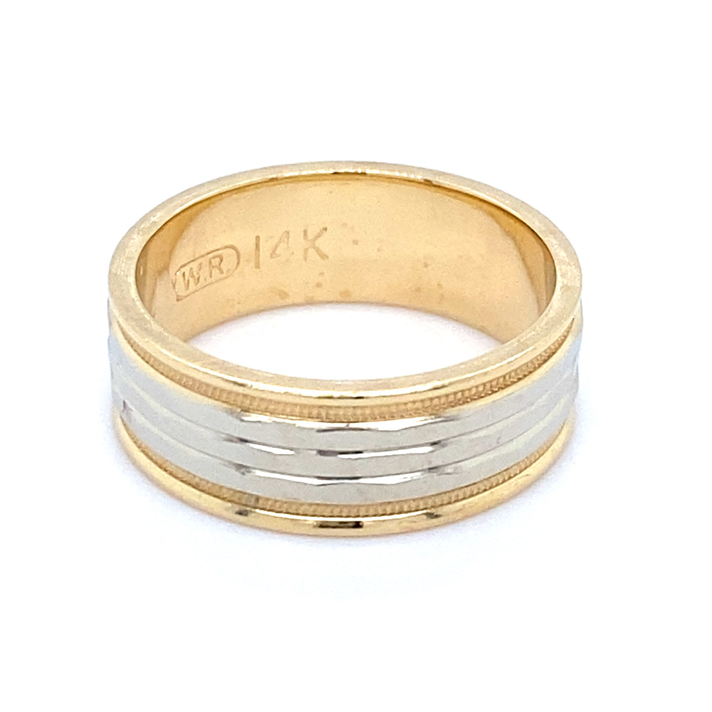 Estate size 7 Two-Tone Textured Band