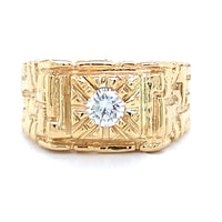 Estate Squared Nugget Ring