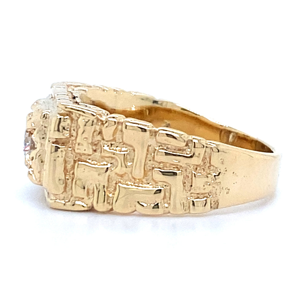 Estate Squared Nugget Ring