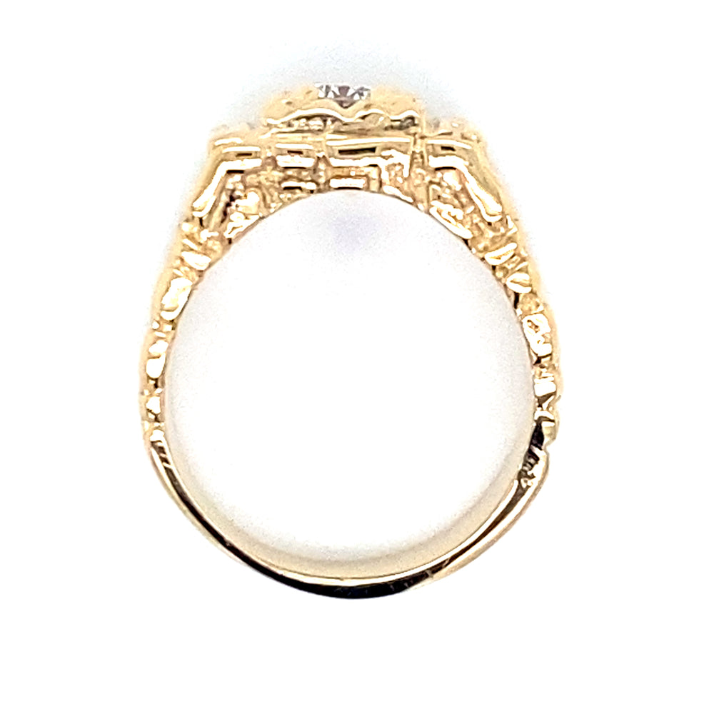 Estate Squared Nugget Ring
