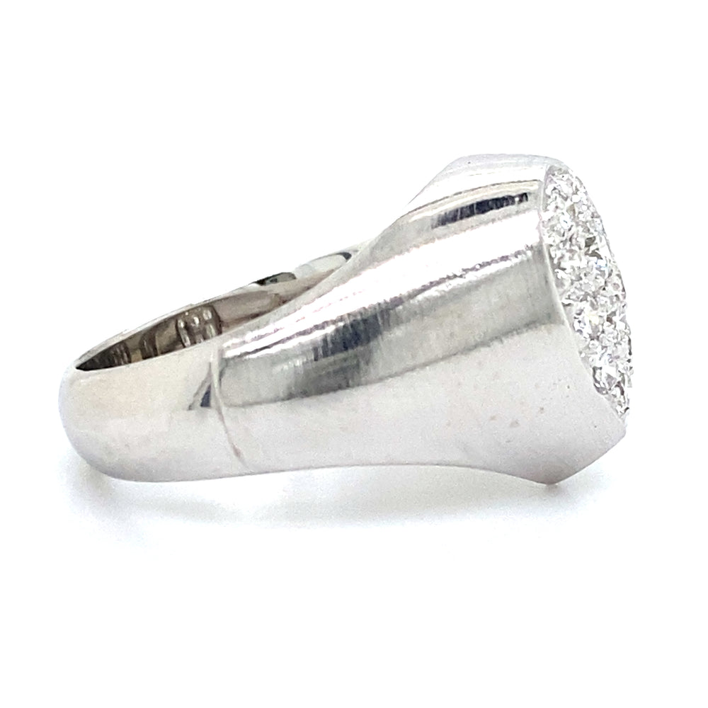 Estate Diamond Teardrop Ring