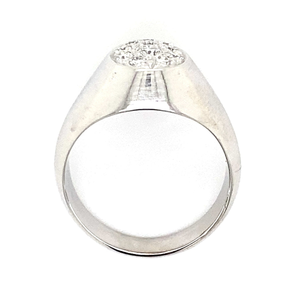 Estate Diamond Teardrop Ring