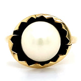 Estate 9.5mm Cultured Pearl Bypass Ring