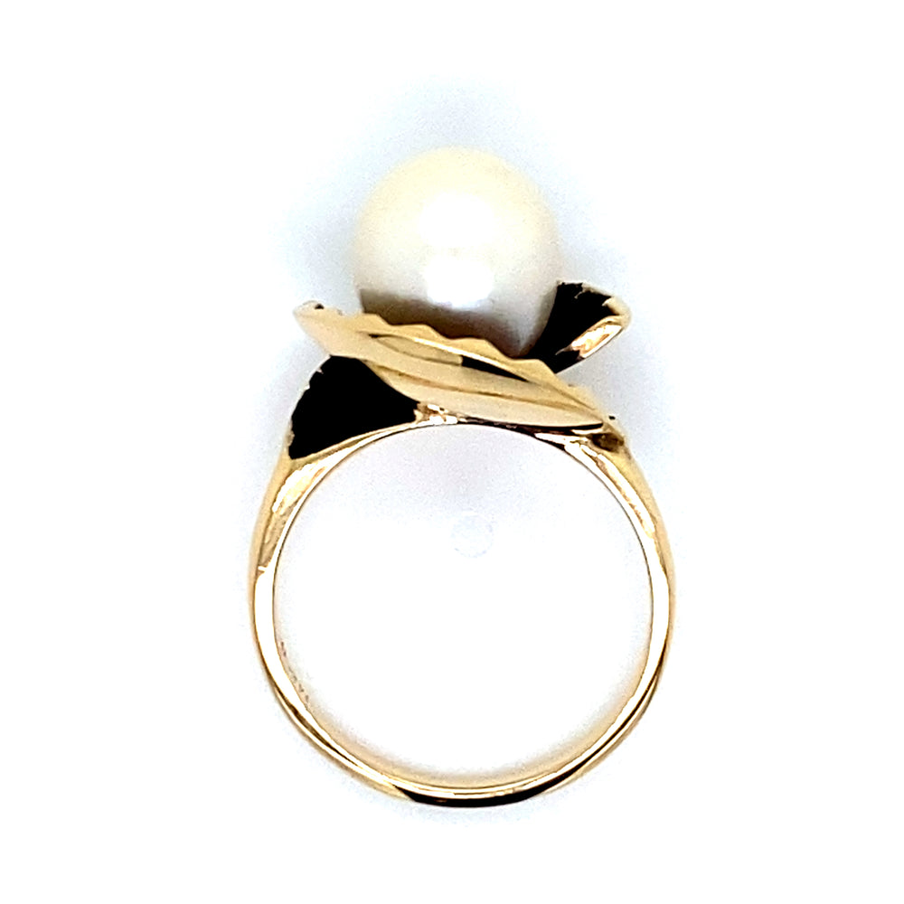 Estate 9.5mm Cultured Pearl Bypass Ring