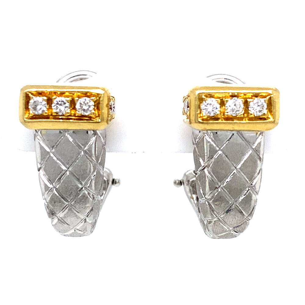 Estate ARIMAR 18K Two-Tone J-Hoops