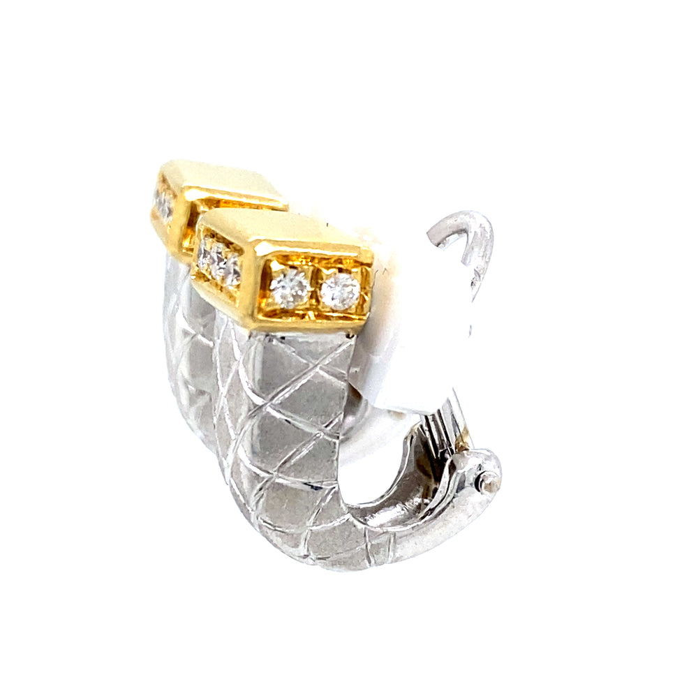 Estate ARIMAR 18K Two-Tone J-Hoops