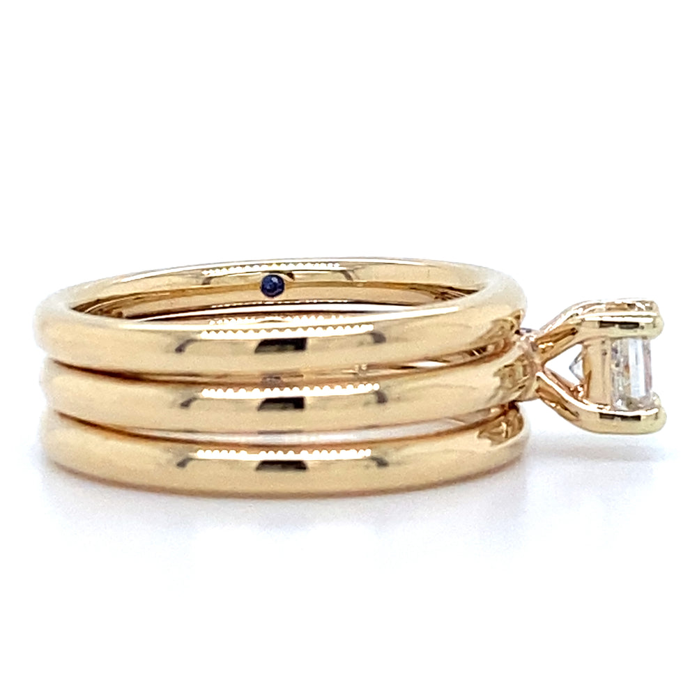 Estate Princess Cut Solitaire Ring