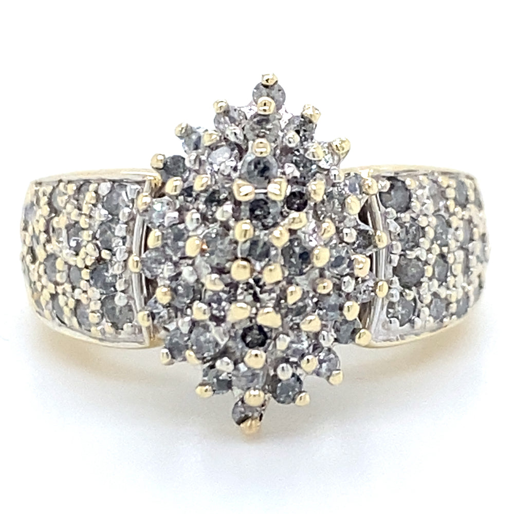 Estate 0.77cttw Diamopnd Cluster Ring